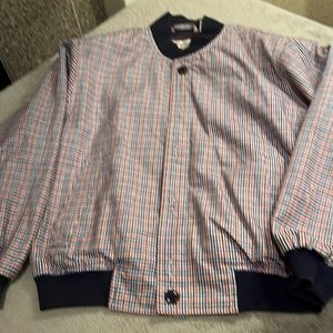Bechamel Sport “vintage”plaid bomber jacket size S